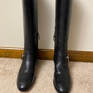 Tory Burch Sofia Riding Boots, black, 9.5, worn once